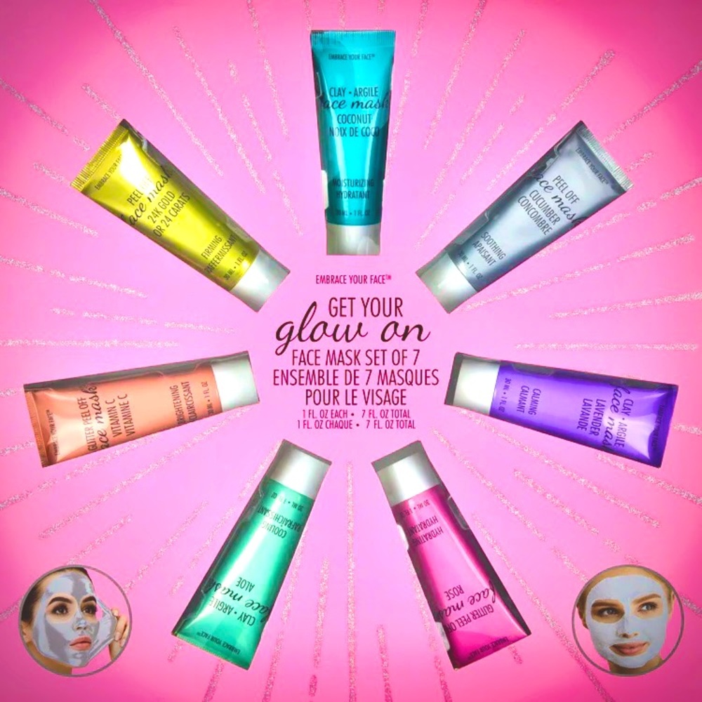 Jean Pierre Facial Mask | Set of 7 🎄 🎁 stocking stuffer gift!